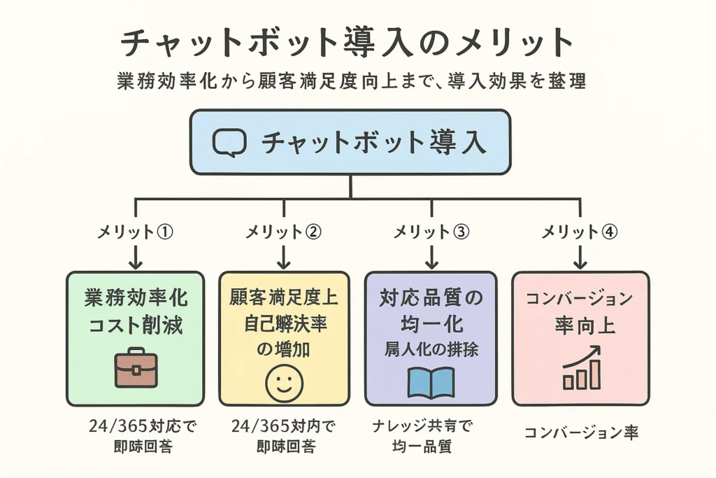 チャットボット導入のメリット