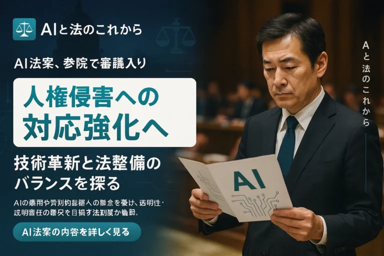 AI法案、参院で審議