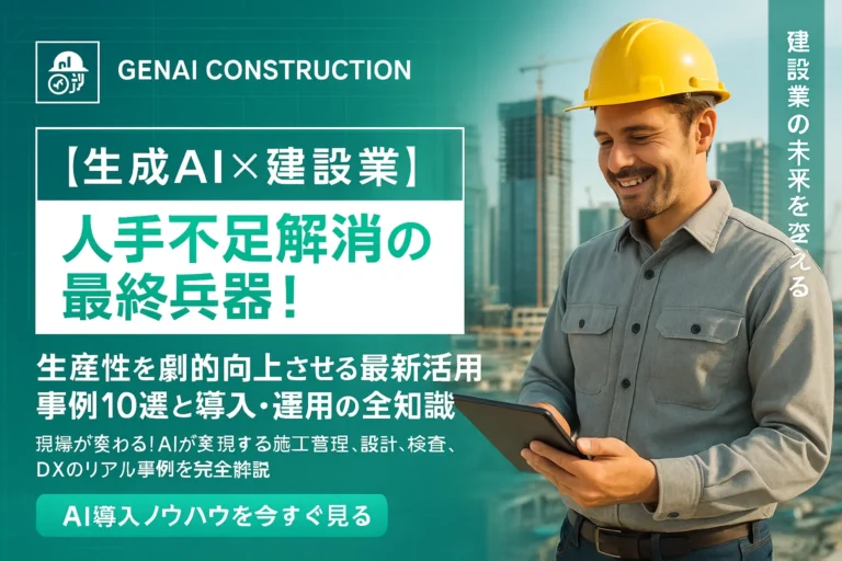 【生成AI×建設業】人手不足解消