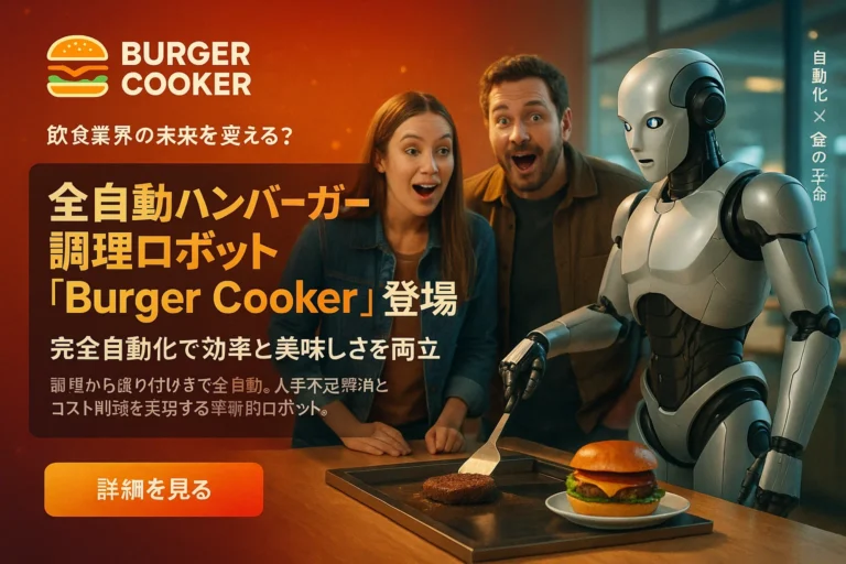全自動ハンバーガー調理ロボット