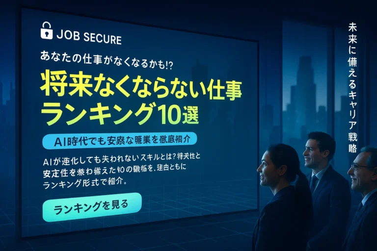 将来AIでなくならない仕事