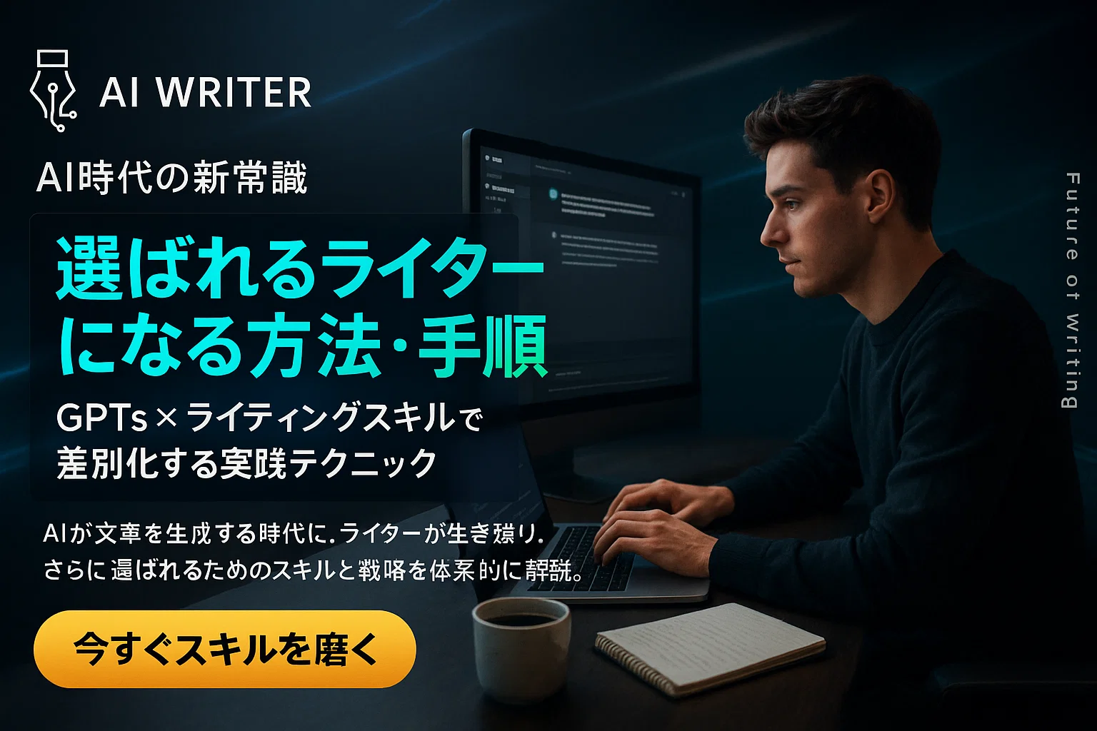 AI時代に選ばれるライターになる方法・手順を徹底解説〜GPTsとライティングスキルで差別化する実践テクニック〜