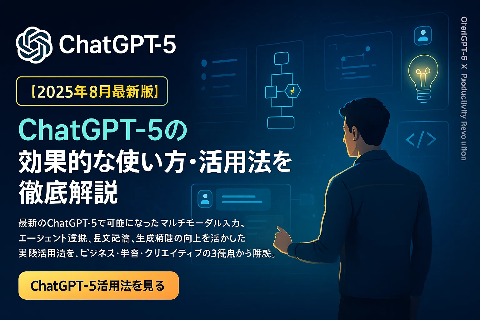 【2025年8月最新版】ChatGPT-5の効果的な使い方・活用法を徹底解説